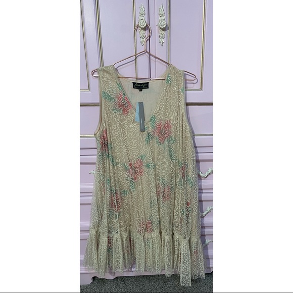 Anthropologie Sequined Tulle Mini Dress - Size XLP - NWT - Picture 5 of 15